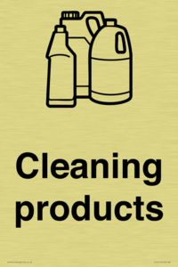 Dementia Cleaning products sign